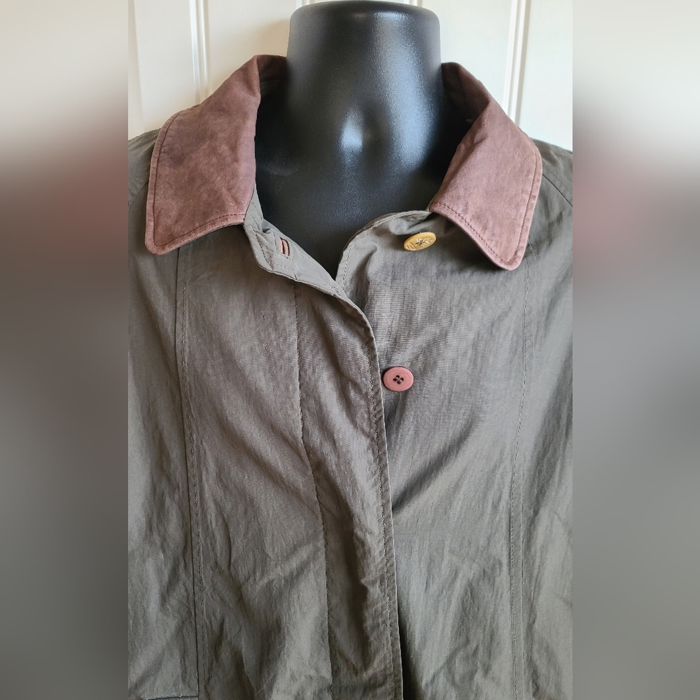 Vintage Waterproof Timberland Olive Green over coat M - Picture 5 of 7